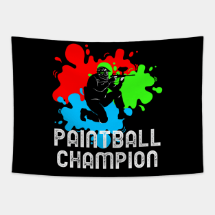 Paintball Champion Tapestry