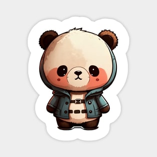 Cute Panda Bear Cartoon Adorable Kawaii Animal Magnet