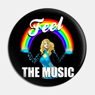 Astonishing Dazzler Feel the Music Pin