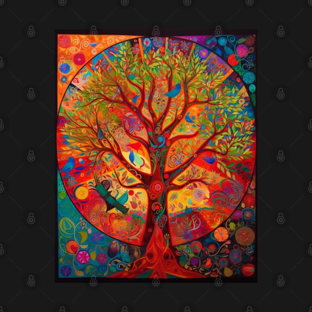 Healing Vibrations: Finding Wellness in the Tree of Life Mandala by Rolling Reality