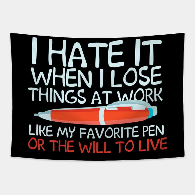 I Hate It When I Love Things At Work Tapestry by thingsandthings