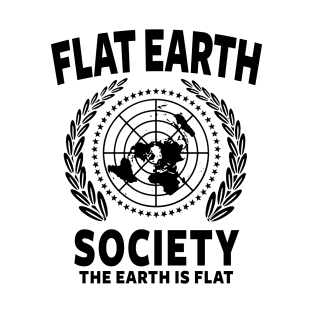 FLAT EARTH SHIRT, FLAT EARTH SOCIETY T-SHIRT, FLAT EARTHER T-Shirt