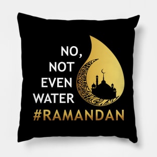 No Not Even Water Fasting Ramadan Pillow