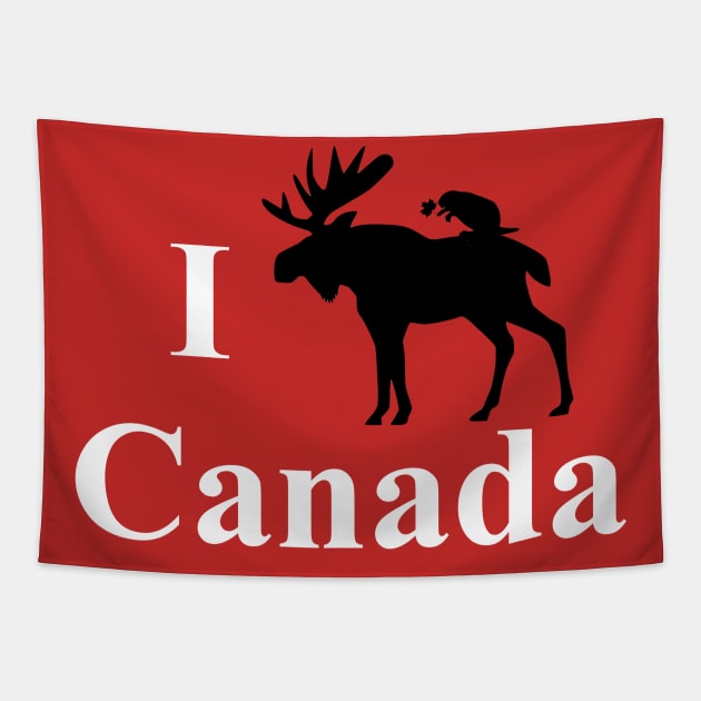 I Canada Canada Tapestry by epicallygeeky