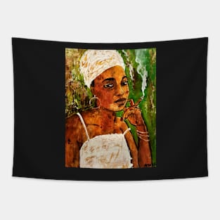 The lady of old Havana Tapestry