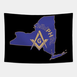 MWPHGLNY - Blue & Gold Tapestry