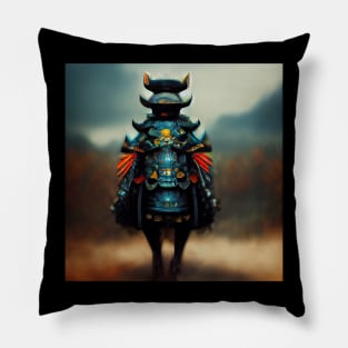 Lofi Samuroid - Cyberpunk Samurai Pillow