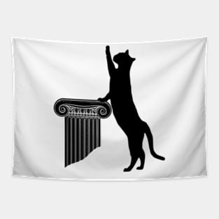 Black Cat Ancient Roman Empire Tapestry