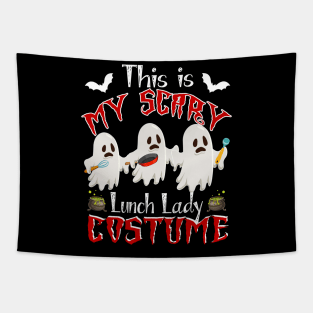 This Is My Scary Lunch Lady Costume Funny Halloween Gift Tapestry