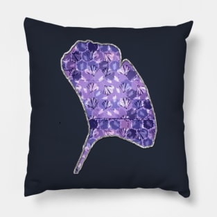 Mosaic Ginkgo (Ultra-Violet) Pillow