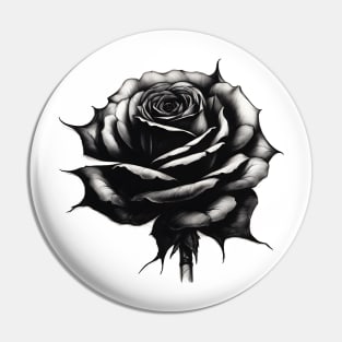 Black Rose Pin