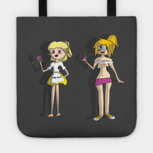 Chica Toy Chica Humans Five Nights At Freddys Five Nights At Freddys Chicas Tote Bag Teepublic Uk