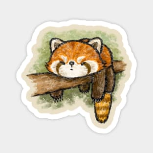 Red panda on a tree Magnet