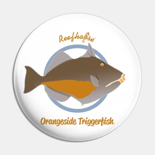 Orangeside Triggerfish Pin