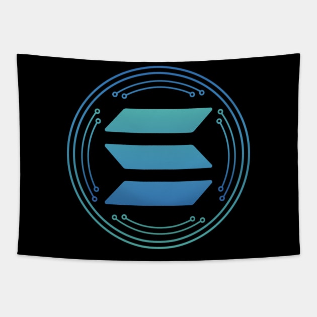 Solana Crypto Tapestry by BitcoinSweatshirts