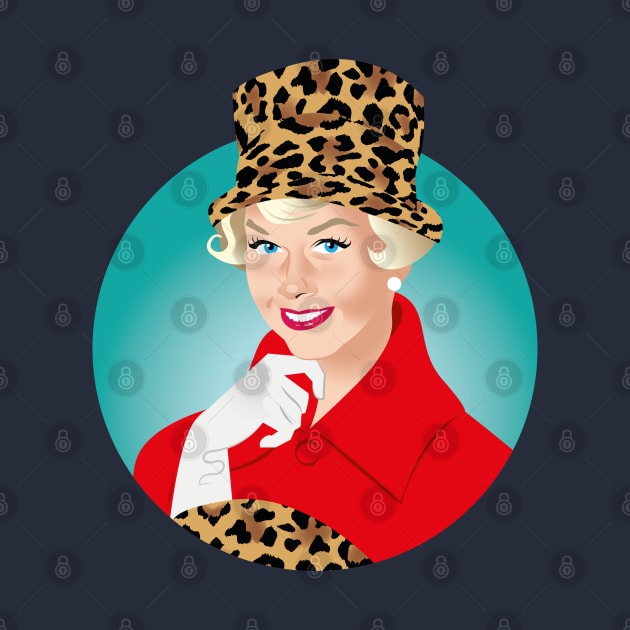 Lady in leopard print hat by AlejandroMogolloArt