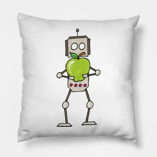 Green Apple bot Pillow