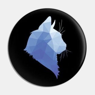 Blue Abstract Cat - CatCollection #4 Pin