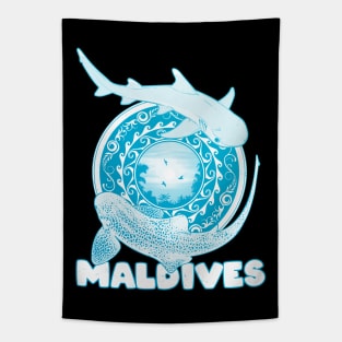 Maldives Leopard Shark Whitetip Reef Shark Tapestry