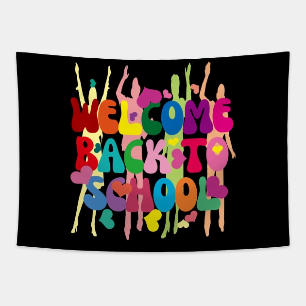 Welcome Back To School Tapestry by EunsooLee