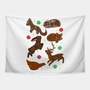 Ginger Bread Animal Cookies Tapestry