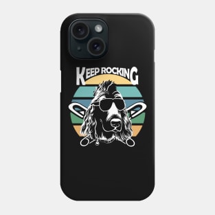 Punk Dog - Keep Rocking Phone Case