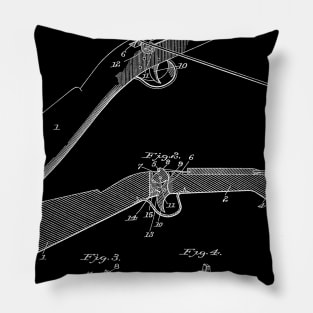 Crossbow Vintage Patent Hand Drawing Pillow