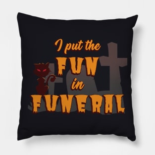 Galgenhumor Cemetery Funeral Pillow