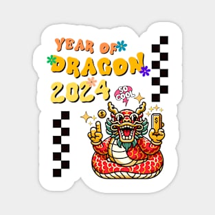 Prosperous 2024 - Year of the Dragon Celebration Tee Magnet