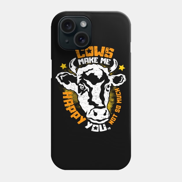 Cows make me happy Phone Case by nordishland