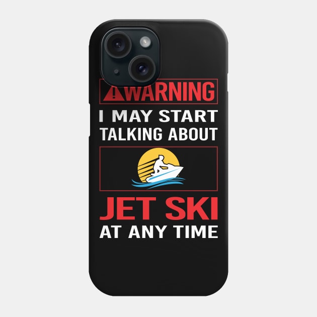 Red Warning Jet Ski Phone Case by relativeshrimp