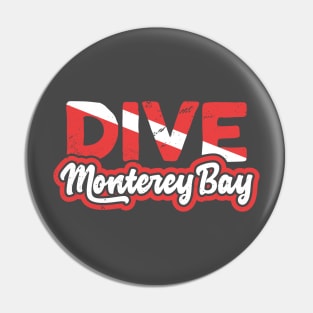 Scuba Diving T-Shirt Dive Monterey Bay Diver Pin