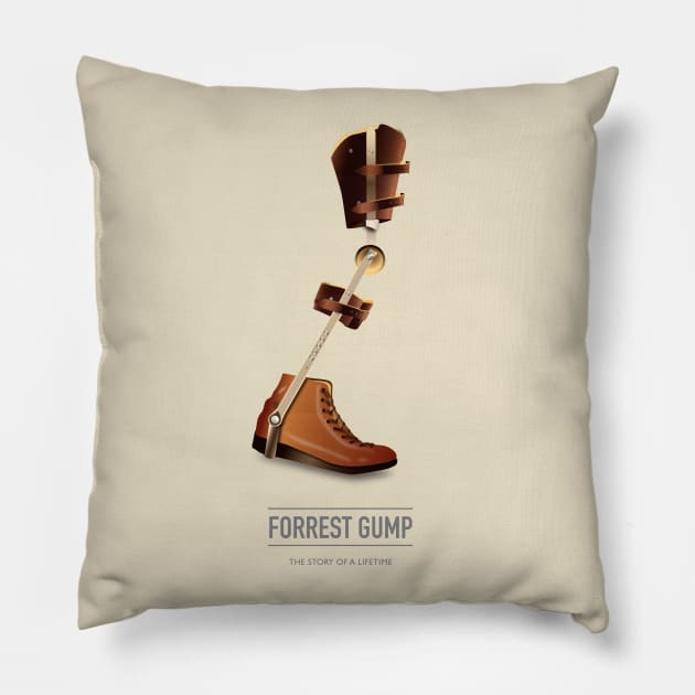 Forrest Gump - Alternative Movie Poster Pillow by MoviePosterBoy