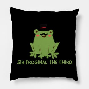 Frog Art - Sir Froginal The Third Pillow