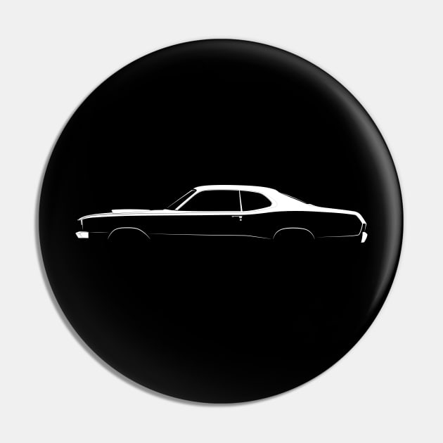 Dodge Demon Silhouette Pin by Car-Silhouettes
