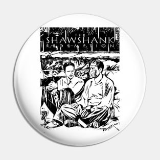 andy dufresne and Ellis Shawshank redemption Pin