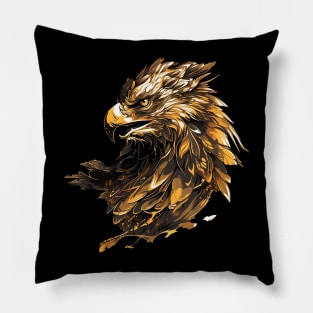 gold eagle Pillow