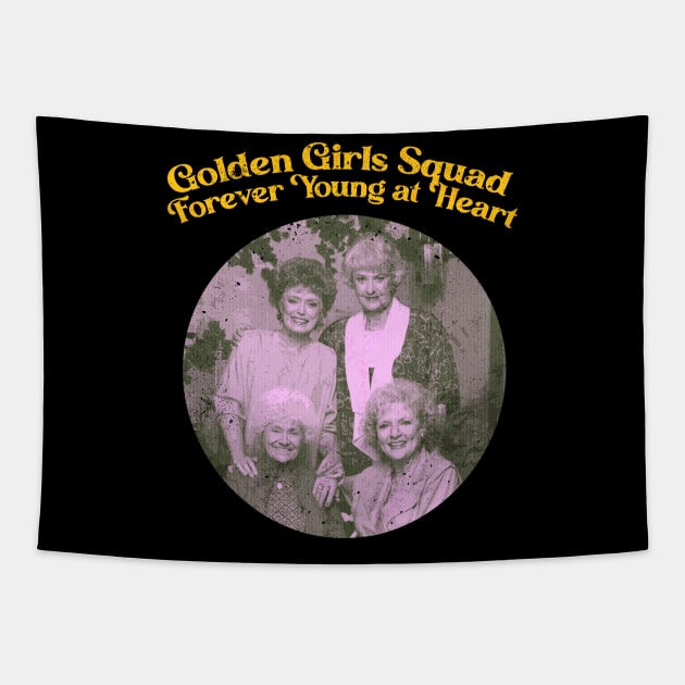 Golden Girls Squad: Forever Young at Heart v2 Tapestry by DeathAnarchy