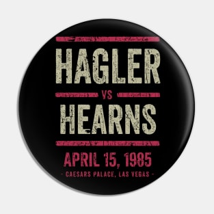 VINTAGE RETRO STYLE - Hagler vs Hearns 80S Pin