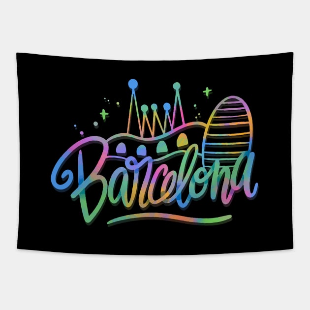 Barcelona Tapestry by TambuStore