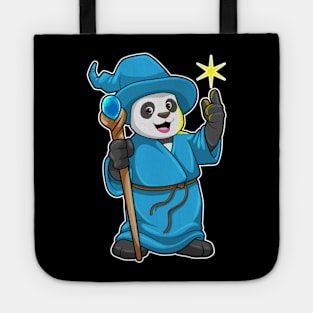 Panda as Wizard with Magic wand Tote