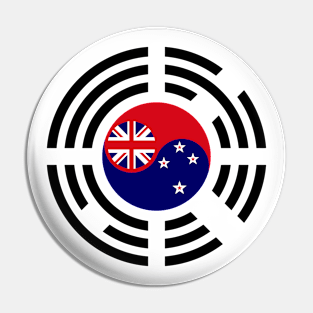 Korean New Zealander Multinational Patriot Flag Series Pin