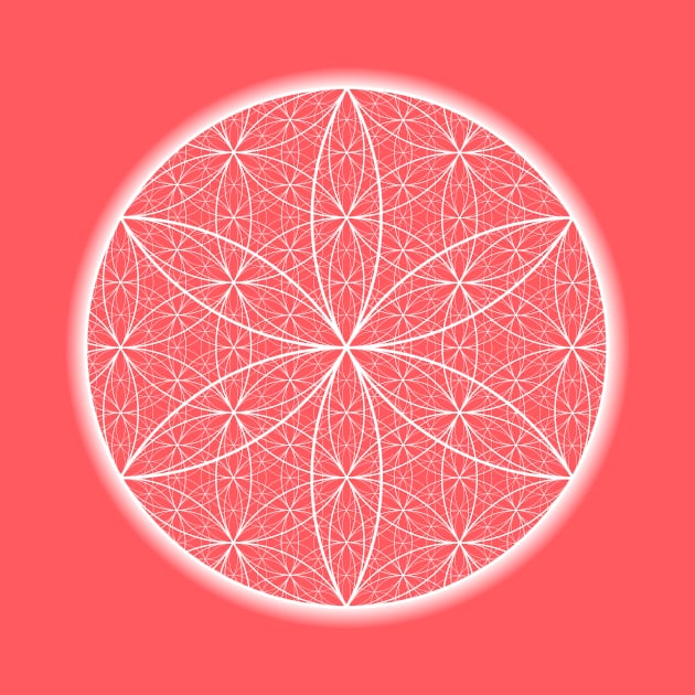 Dimensional Flower of Life - Transparent - On the Back of by ShineYourLight