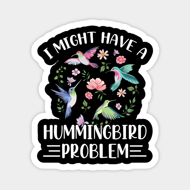 Hummingbird Feeding Design for a Hummingbird Fan Magnet by ErdnussbutterToast