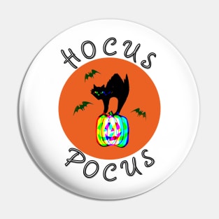 Cat & Pumpkin - Hocus Pocus Halloween Pin