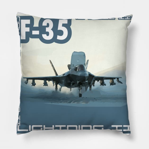 F35 art Pillow by Marko700m