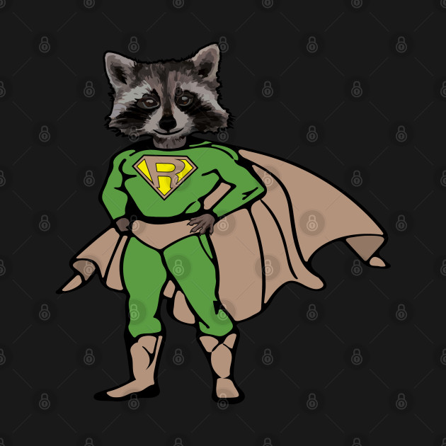 Discover Super Raccoon - Raccoon - T-Shirt