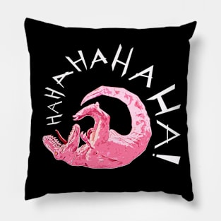 The Laughing T-Rex Pillow