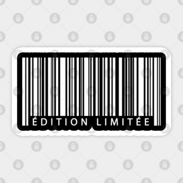 Edition Limitee Code Barre Code Barre Sticker Teepublic Edition Limitee Code Barre Code Barre Sticker Teepublic
