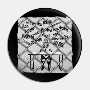 The Caged Student Pin